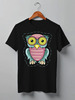 Заказать мужскую футболку в Москве. Футболка классическая Owl Here от oneredfoxstore@gmail.com - готовые дизайны и нанесение принтов.
