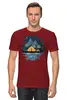 Заказать мужскую футболку в Москве. Футболка классическая Mountains от oneredfoxstore@gmail.com - готовые дизайны и нанесение принтов.