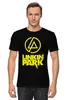Заказать мужскую футболку в Москве. Футболка классическая Linkin Park  от ROK - готовые дизайны и нанесение принтов.