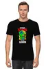 Заказать мужскую футболку в Москве. Футболка классическая BRAWL STARS LEON от geekbox - готовые дизайны и нанесение принтов.