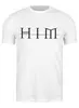 Заказать мужскую футболку в Москве. Футболка классическая Группа HIM от Fedor - готовые дизайны и нанесение принтов.