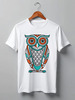 Заказать мужскую футболку в Москве. Футболка классическая Сова (Owl) от nadegda - готовые дизайны и нанесение принтов.