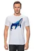Заказать мужскую футболку в Москве. Футболка классическая Синий кит от tigerda  - готовые дизайны и нанесение принтов.