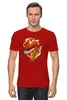 Заказать мужскую футболку в Москве. Футболка классическая Джаз апельсиновый.  от Zorgo-Art  - готовые дизайны и нанесение принтов.