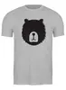 Заказать мужскую футболку в Москве. Футболка классическая Bear Here от oneredfoxstore@gmail.com - готовые дизайны и нанесение принтов.