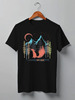 Заказать мужскую футболку в Москве. Футболка классическая Fox Here от oneredfoxstore@gmail.com - готовые дизайны и нанесение принтов.