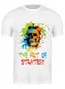 Заказать мужскую футболку в Москве. Футболка классическая The Art of Strategy. Череп от OEX design - готовые дизайны и нанесение принтов.