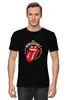 Заказать мужскую футболку в Москве. Футболка классическая The Rolling Stones от ROK - готовые дизайны и нанесение принтов.