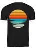 Заказать мужскую футболку в Москве. Футболка классическая Солнце от printik - готовые дизайны и нанесение принтов.