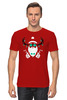Заказать мужскую футболку в Москве. Футболка классическая Santa Deer от skynatural - готовые дизайны и нанесение принтов.