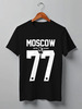 Заказать мужскую футболку в Москве. Футболка классическая MOSCOW 77 от Design Ministry - готовые дизайны и нанесение принтов.