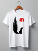 Заказать мужскую футболку в Москве. Футболка классическая Fox Here от oneredfoxstore@gmail.com - готовые дизайны и нанесение принтов.