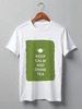 Заказать мужскую футболку в Москве. Футболка классическая Keep calm and drink tea от zen4@bk.ru - готовые дизайны и нанесение принтов.
