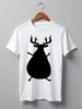 Заказать мужскую футболку в Москве. Футболка классическая Deer Here от oneredfoxstore@gmail.com - готовые дизайны и нанесение принтов.