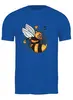Заказать мужскую футболку в Москве. Футболка классическая Злая пчела от ПРИНТЫ ПЕЧАТЬ  - готовые дизайны и нанесение принтов.