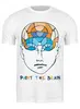 Заказать мужскую футболку в Москве. Футболка классическая Раскрась мозг от PolinaPo - готовые дизайны и нанесение принтов.