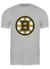 Заказать мужскую футболку в Москве. Футболка классическая Boston Bruins от dobryidesign - готовые дизайны и нанесение принтов.
