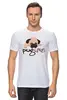 Заказать мужскую футболку в Москве. Футболка классическая Мопс (Pug) от trugift - готовые дизайны и нанесение принтов.