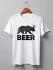 Заказать мужскую футболку в Москве. Футболка классическая Beer (bear) от Ксения Золотухина - готовые дизайны и нанесение принтов.