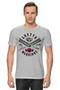 Заказать мужскую футболку в Москве. Футболка классическая Серая T-shirt GHETTO от Алексей Слесарев - готовые дизайны и нанесение принтов.