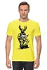 Заказать мужскую футболку в Москве. Футболка классическая Олень на унитазе от denis01001 - готовые дизайны и нанесение принтов.