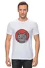 Заказать мужскую футболку в Москве. Футболка классическая забавный кот от hideo_kojima - готовые дизайны и нанесение принтов.
