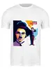 Заказать мужскую футболку в Москве. Футболка классическая Чарли Чаплин от Fedor - готовые дизайны и нанесение принтов.