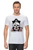 Заказать мужскую футболку в Москве. Футболка классическая Панда пират  от ПРИНТЫ ПЕЧАТЬ  - готовые дизайны и нанесение принтов.