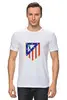 Заказать мужскую футболку в Москве. Футболка классическая Atletico Madrid от THE_NISE  - готовые дизайны и нанесение принтов.