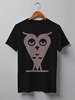 Заказать мужскую футболку в Москве. Футболка классическая Owl Here от oneredfoxstore@gmail.com - готовые дизайны и нанесение принтов.