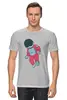 Заказать мужскую футболку в Москве. Футболка классическая Космонавт от YellowCloverShop - готовые дизайны и нанесение принтов.