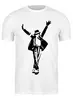 Заказать мужскую футболку в Москве. Футболка классическая Майкл Джексон (Michael Jackson) от Romanova - готовые дизайны и нанесение принтов.