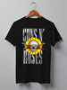 Заказать мужскую футболку в Москве. Футболка классическая Guns N' Roses от Leichenwagen - готовые дизайны и нанесение принтов.