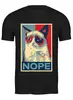 Заказать мужскую футболку в Москве. Футболка классическая Grumpy Cat  от mrmaximus - готовые дизайны и нанесение принтов.
