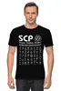 Заказать мужскую футболку в Москве. Футболка классическая SCP Foundation от geekbox - готовые дизайны и нанесение принтов.