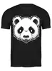 Заказать мужскую футболку в Москве. Футболка классическая панда от queen  - готовые дизайны и нанесение принтов.