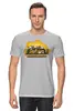 Заказать мужскую футболку в Москве. Футболка классическая Mountains от oneredfoxstore@gmail.com - готовые дизайны и нанесение принтов.