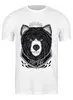 Заказать мужскую футболку в Москве. Футболка классическая Медведь от Weed Stuff`a - готовые дизайны и нанесение принтов.