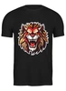 Заказать мужскую футболку в Москве. Футболка классическая Свирепый красный лев от Мурад Мокран - готовые дизайны и нанесение принтов.