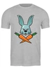 Заказать мужскую футболку в Москве. Футболка классическая Team rabbit от skynatural - готовые дизайны и нанесение принтов.