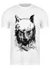 Заказать мужскую футболку в Москве. Футболка классическая Злой волк от Илья Gonerdot - готовые дизайны и нанесение принтов.