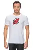 Заказать мужскую футболку в Москве. Футболка классическая NJ Devils от BURNSHIRTS - готовые дизайны и нанесение принтов.