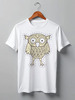 Заказать мужскую футболку в Москве. Футболка классическая Owl Here от oneredfoxstore@gmail.com - готовые дизайны и нанесение принтов.