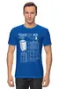 Заказать мужскую футболку в Москве. Футболка классическая ТАРДИС от geekbox - готовые дизайны и нанесение принтов.