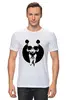 Заказать мужскую футболку в Москве. Футболка классическая Панда в костюме от YellowCloverShop - готовые дизайны и нанесение принтов.