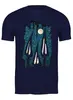 Заказать мужскую футболку в Москве. Футболка классическая Mushrooms Night от oneredfoxstore@gmail.com - готовые дизайны и нанесение принтов.