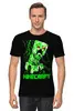 Заказать мужскую футболку в Москве. Футболка классическая MINECRAFT CREEPER от weeert - готовые дизайны и нанесение принтов.