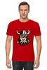Заказать мужскую футболку в Москве. Футболка классическая Веселый викинг от shop-viking - готовые дизайны и нанесение принтов.