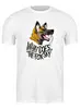 Заказать мужскую футболку в Москве. Футболка классическая Голова пса от aleks_say - готовые дизайны и нанесение принтов.