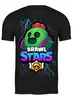 Заказать мужскую футболку в Москве. Футболка классическая Brawl Stars от weeert - готовые дизайны и нанесение принтов.
